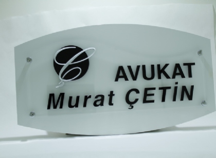 Avukat ofis levhası