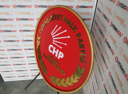 CHPGölcükİlçe Başkanlığımetalçelenk,siyasipartiçelenkleri