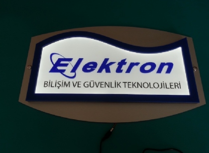 Işıklı büro tabelası