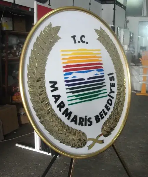 Marmaris Belediyesi Metal Çelenk